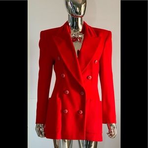 “HOST PICK” Vintage Escada Red Wool Jacket